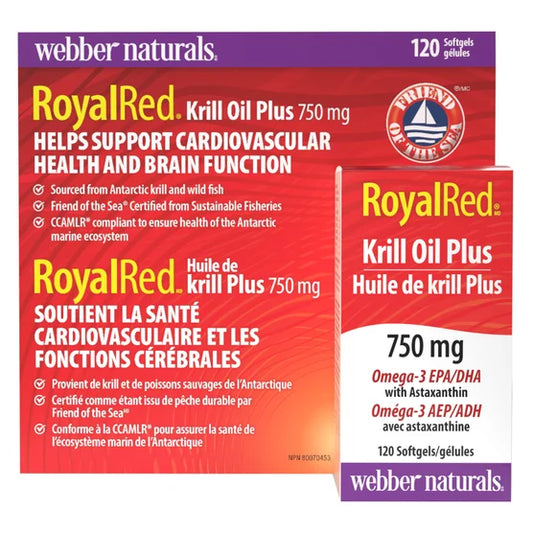 webber naturals 750mg 皇家紅磷蝦油(含蝦紅素)120粒