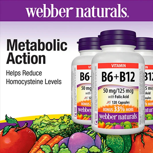 webber naturals 維他命B6、B12加葉酸 360粒