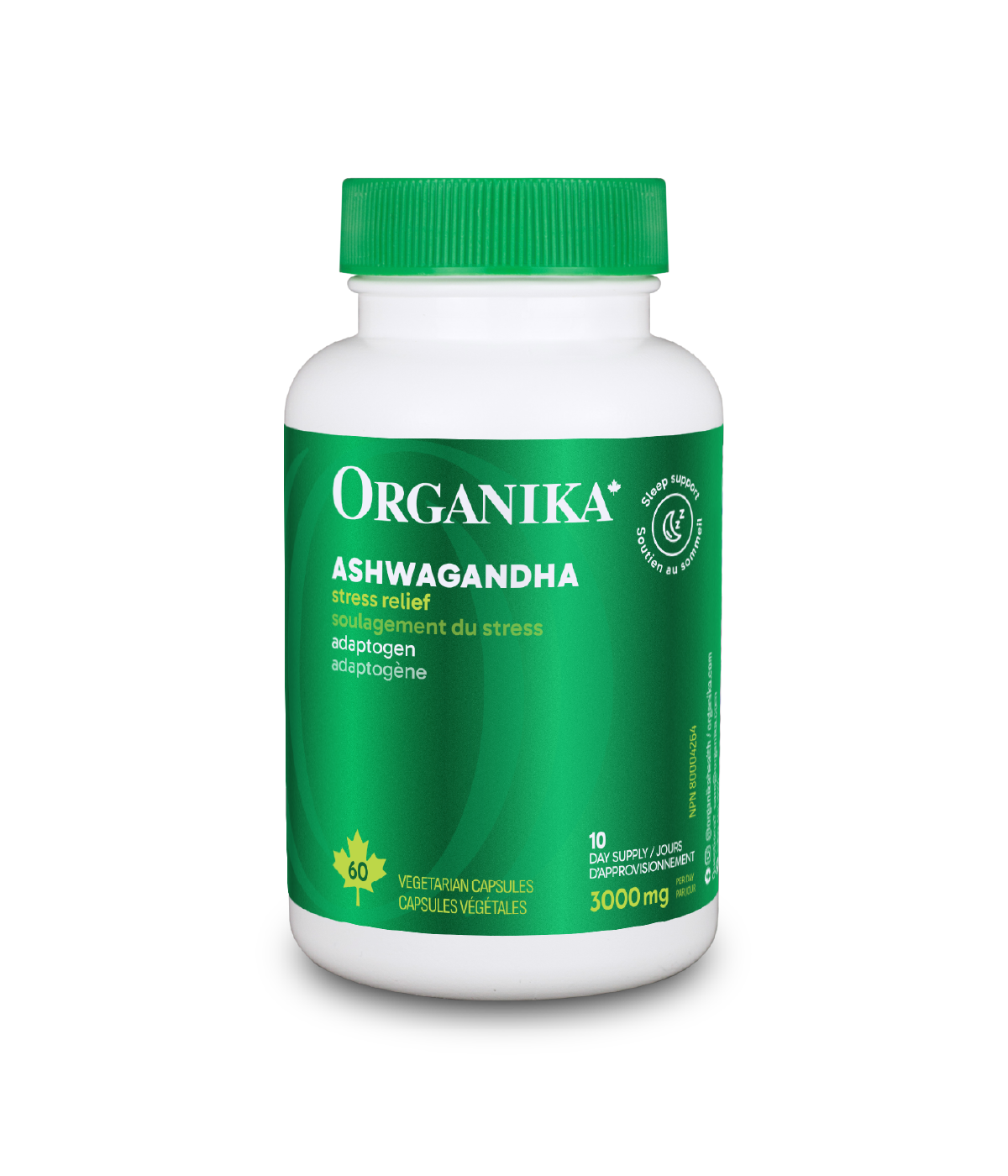 Organika 南非醉茄助眠膠囊 500 毫克｜60 粒素膠囊