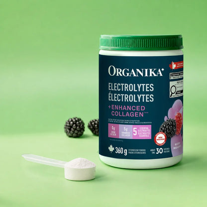 Organika 增強版高效補水膠原蛋白電解質粉｜360克  野莓味