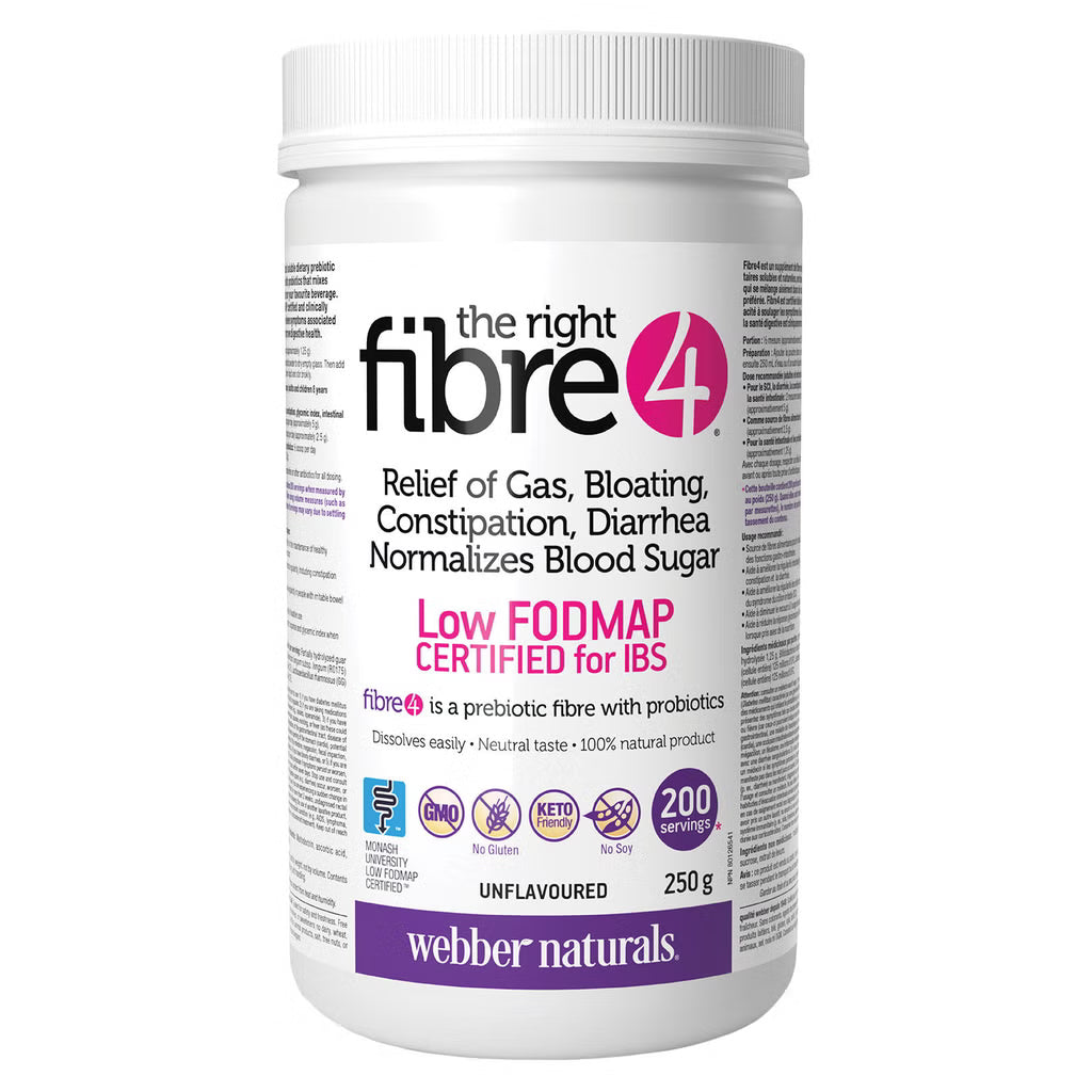 Webber Naturals The Right Fibre 4 四合一膳食纖維粉｜250 克