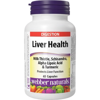 Webber naturals 護肝良方：水飛薊、五味子、α-硫辛酸和薑黃｜65粒