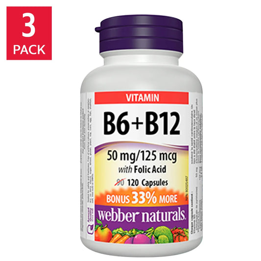 webber naturals 維他命B6、B12加葉酸 360粒