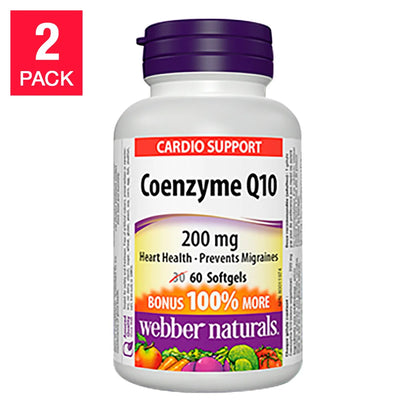 webber naturals CoQ10 200mg - 2 x 60 粒
