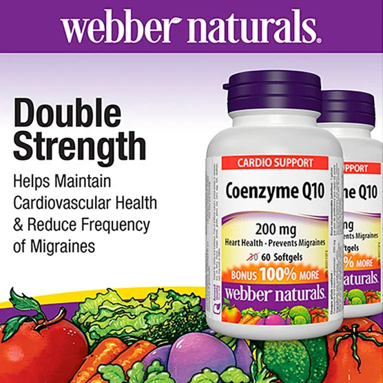 webber naturals CoQ10 200mg - 2 x 60 粒