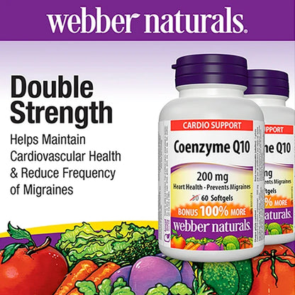 webber naturals CoQ10 200mg - 2 x 60 粒