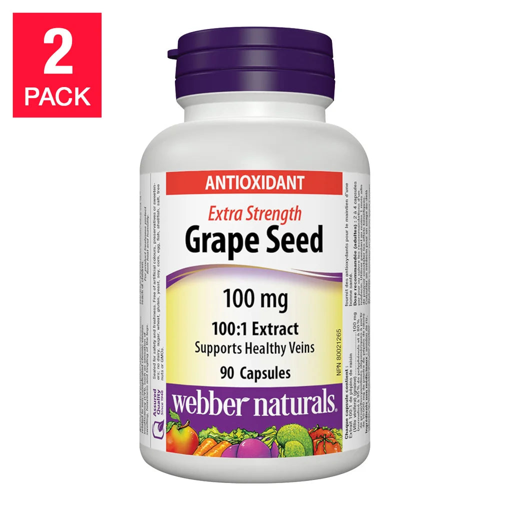 webber naturals 特強葡萄籽萃取物（100:1）100mg，180粒