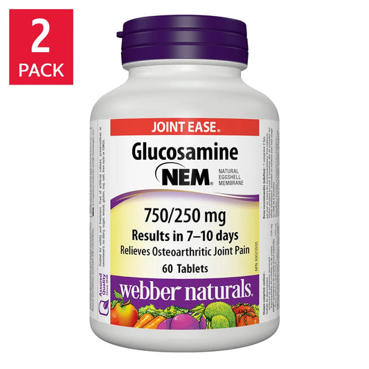 webber naturals 葡萄糖胺，含 NEM® 天然蛋殼膜 750/250 mg 120粒