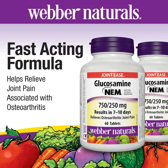 webber naturals 葡萄糖胺，含 NEM® 天然蛋殼膜 750/250 mg 120粒