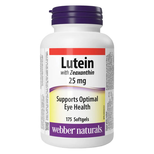 Webber Naturals 特強葉黃素 + 玉米黃素配方25 mg with 5mg of Zeaxanthin 175 粒