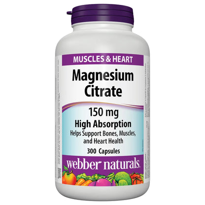 webber naturals Magnesium Citrate 150 mg 300粒