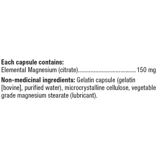 webber naturals Magnesium Citrate 150 mg 300粒