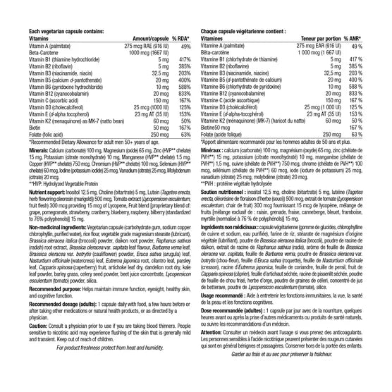 webber naturals男士50+最全面複合維生素 180粒