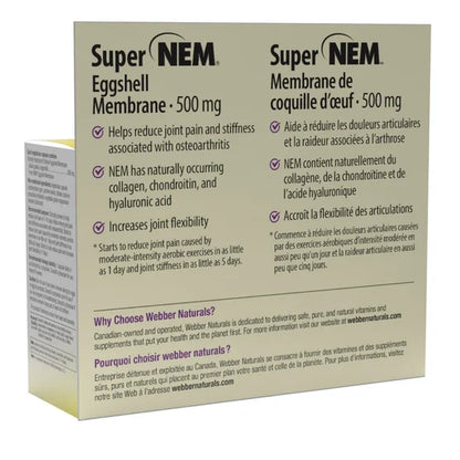webber naturals NEM 天然蛋殼膜 500mg 100 粒