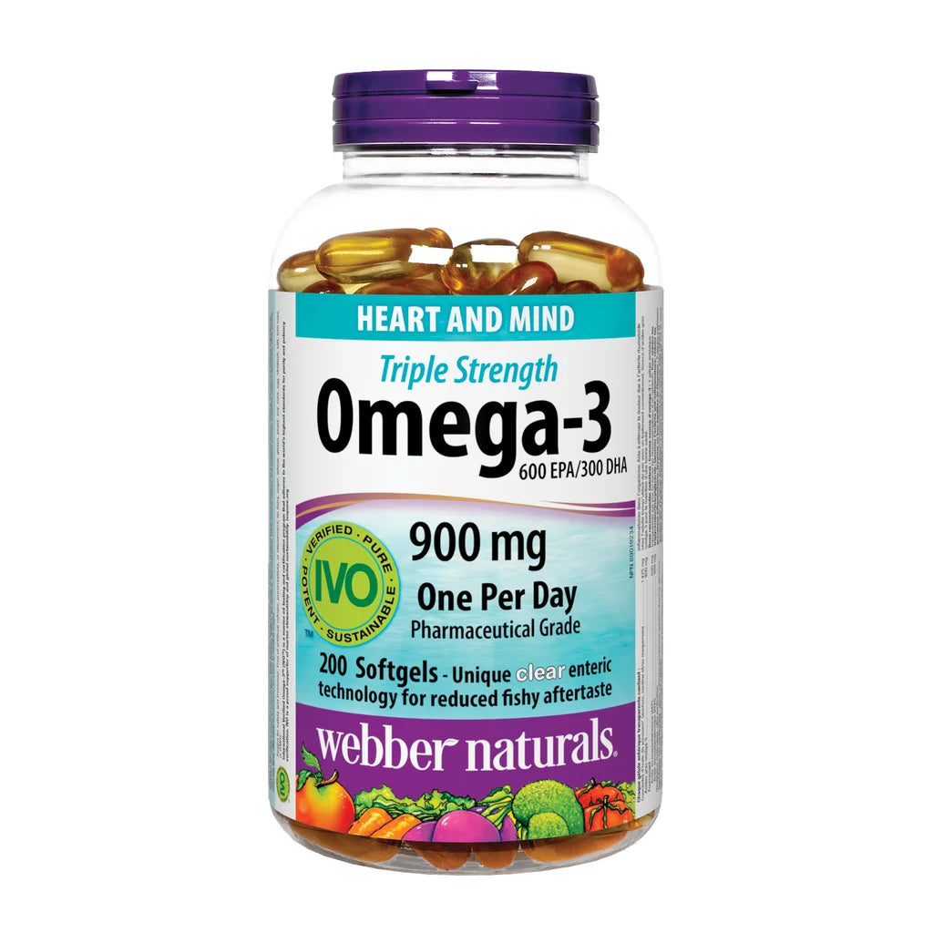 Webber Naturals 三倍濃度 Omega-3 魚油 200粒