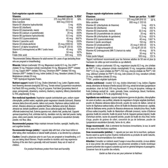 Webber Naturals 女性 50+最全面複合維生素 - 2 x 90粒 （共180粒）
