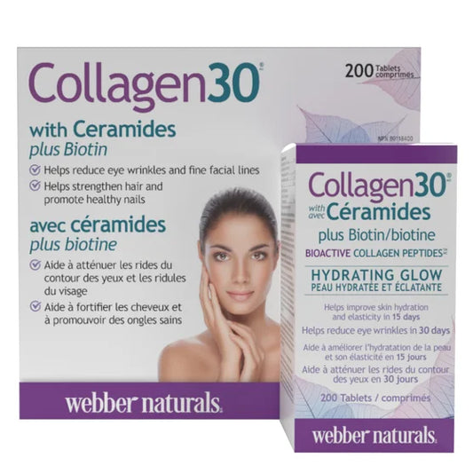 Webber Naturals Collagen30 膠原蛋白 + 神經醯胺 + 生物素配方 200粒