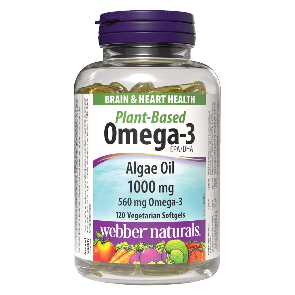 webber naturals 藻類Omega-3 120粒