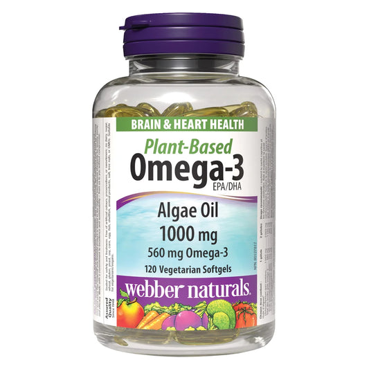 webber naturals 藻類Omega-3 120粒